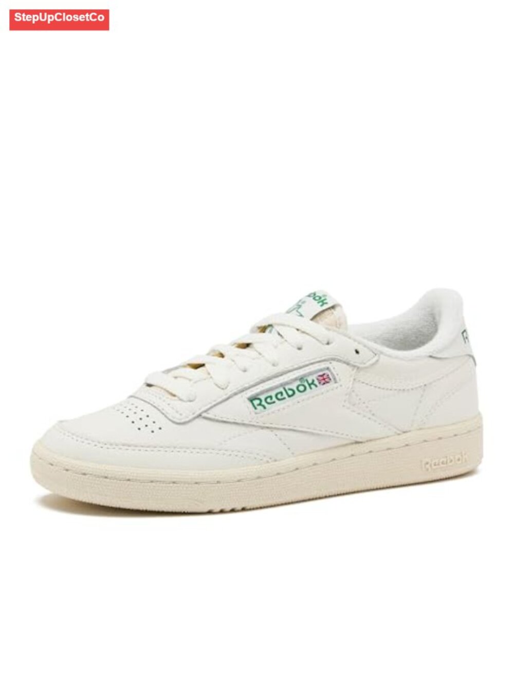 Reebok Club C 85 Vintage Tennis Sneakers for Women, Casual White Womens Shoes,